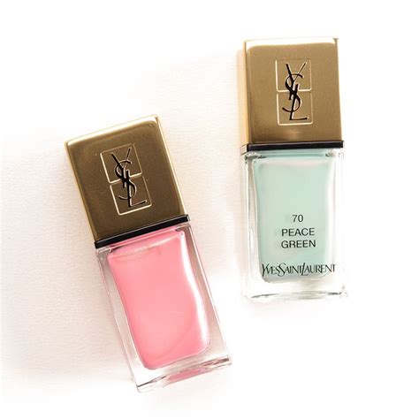 YSL Peace Green & Love Pink La Laque Couture Review, 